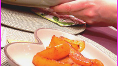 Navets confits au miel et aux agrumes