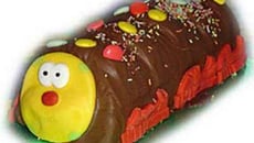 Gâteau chenille au chocolat