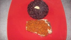 Côte de veau au crumble de chorizo