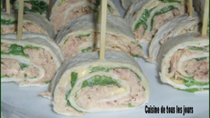 Mini wrap crudités