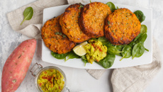 Galettes de lentilles et patates douces