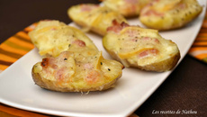 Pommes de terre façon "tartiflette" pour l'apéro