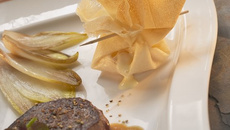 Pièce de bœuf  à la bière, brick de maroilles