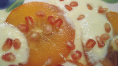 Kakis et graines de grenade