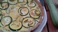 Tarte courgette surimi