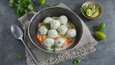 Boulettes de cabillaud au lait de coco et citron vert
