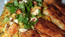 Curry de lentilles corail et petits légumes au tofu frit... Un délice totalement Végan