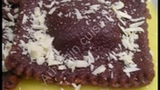 Raviolis au chocolat fourrés à la mandarine et au Grand Marnier