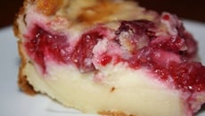 Far aux framboises et aux pommes