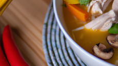 Soupe asiatique au poulet