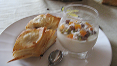 Crème de riz à la fleur d'oranger