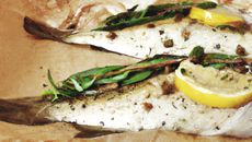 Filets de plie en papillote