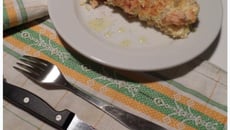 Omelette au citron et au saumon