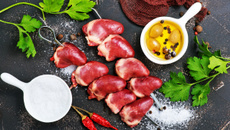 Cœurs de canard à la plancha