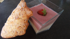 Duo de mousse fraise framboise
