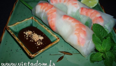 Rouleaux de printemps à la crevette façon saïgonnaise