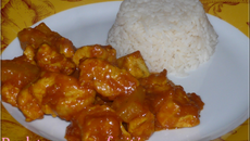 Poulet au curry fruité sucré-salé