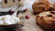 Cookies rustiques au cottage cheese et aux cranberries