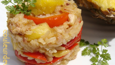 Riz thaï à l'ananas