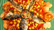 Pizza soleil aux sardines