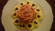 Une rose " bavaroise " à la framboise