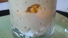 Mousse d'asperges et œuf mimosa