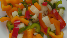 Salade de poivrons bon marché