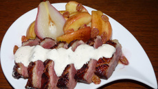 Magret de canard sauce Boursin aux 3 poivres