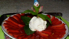 Carpaccio de fraises