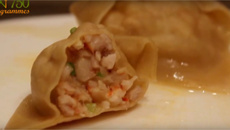 Raviolis chinois au porc et crevettes