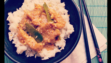 Poulet thai au beurre de cacahuètes