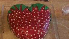 Fraisier en forme de fraise