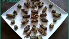 Tits cubes de courgette fondants et épicés aux éclats de cacahuète