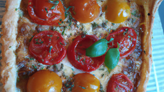 Tarte légère tomates et mozzarella base thon