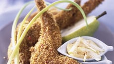 Epaules de lapin au pain d'épice, mayonnaise à la poire