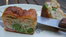 Moelleux surimi et pois frais
