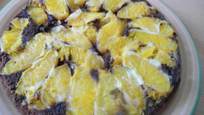 Fondant au chocolat noir à l'orange