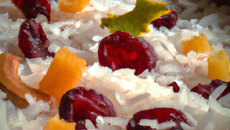 Riz coco et fruits secs
