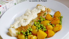 Filet de cabillaud cuit à basse température et sauce aux poireaux