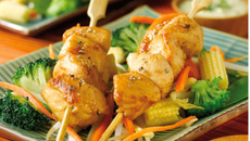 Brochettes de poulet au citron vert
