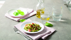 Penne Rigate au pesto Genovese et saumon frais