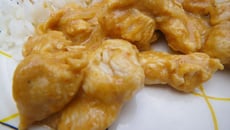 Émincés de dinde au beurre de cacahuètes et jus d'ananas