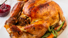 Chapon pain au foie gras et pain d'épice