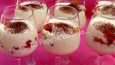 Tiramisu rose et fraises