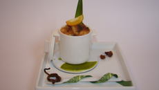 Pâtissière soufflée ananas coco mangue raisins...comme un gratin