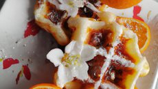 Gaufres à la fleur d'oranger
