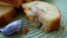 Cake amande & rhubarbe