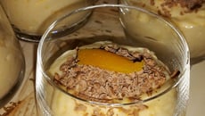 Mousse de pêches chocolat blanc