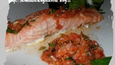 Pavé de saumon aux saveurs printanières