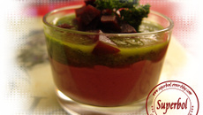 Mousse de betteraves au thon et son émulsion de persil facile